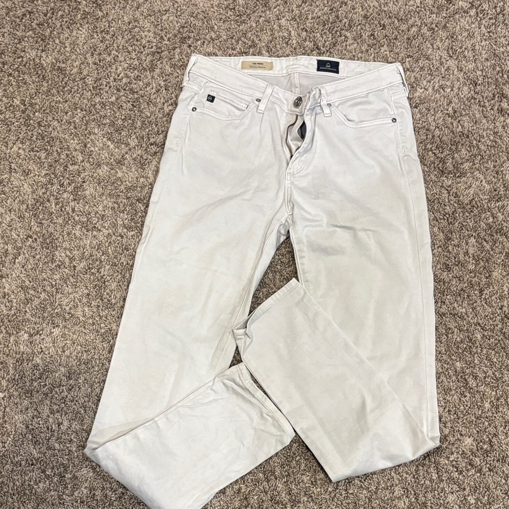 AG Adriano Goldschmied Women's Cream Skinny Jeans